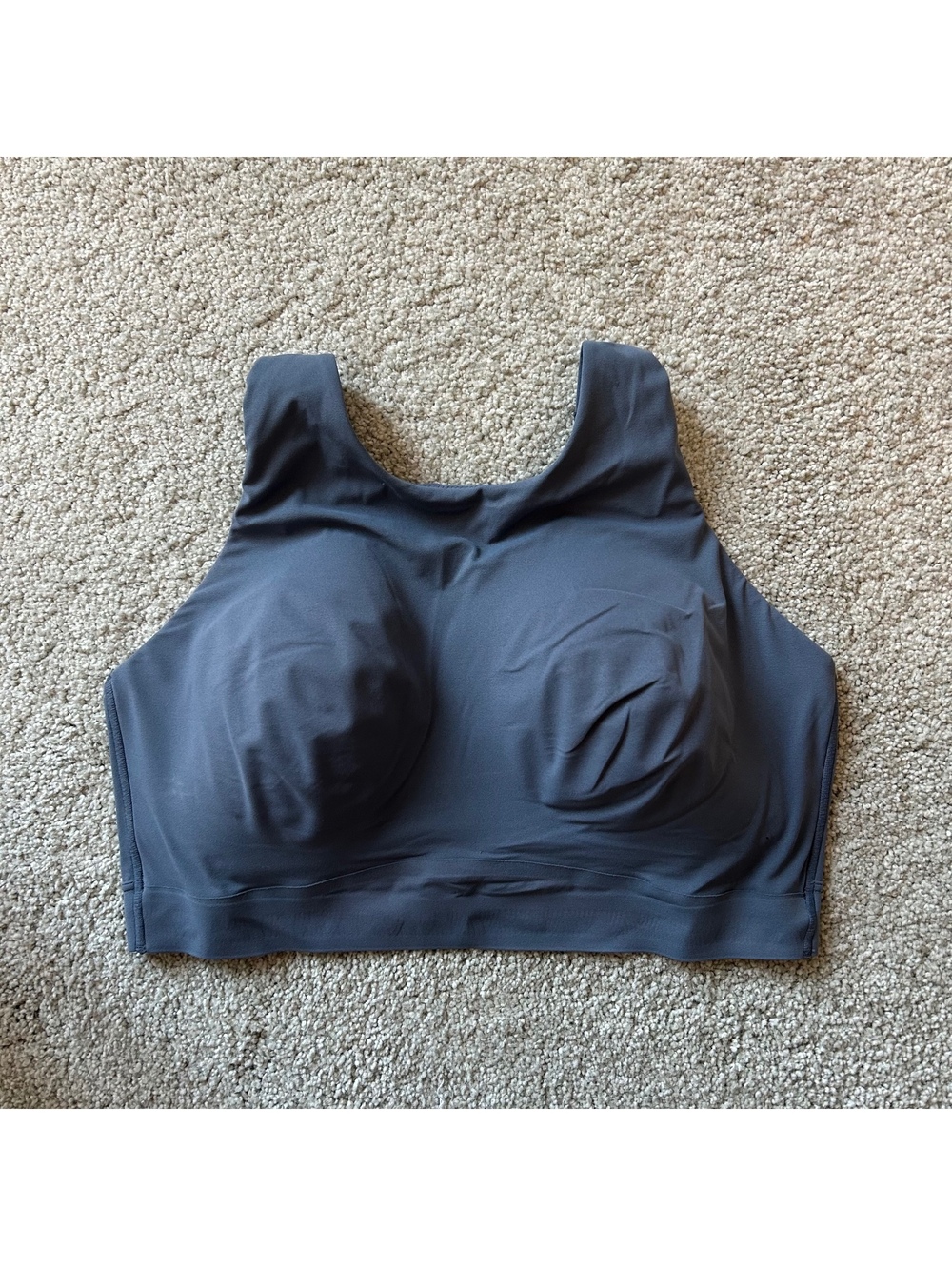Soma High Neck Yoga Bra in Blue, Size Large